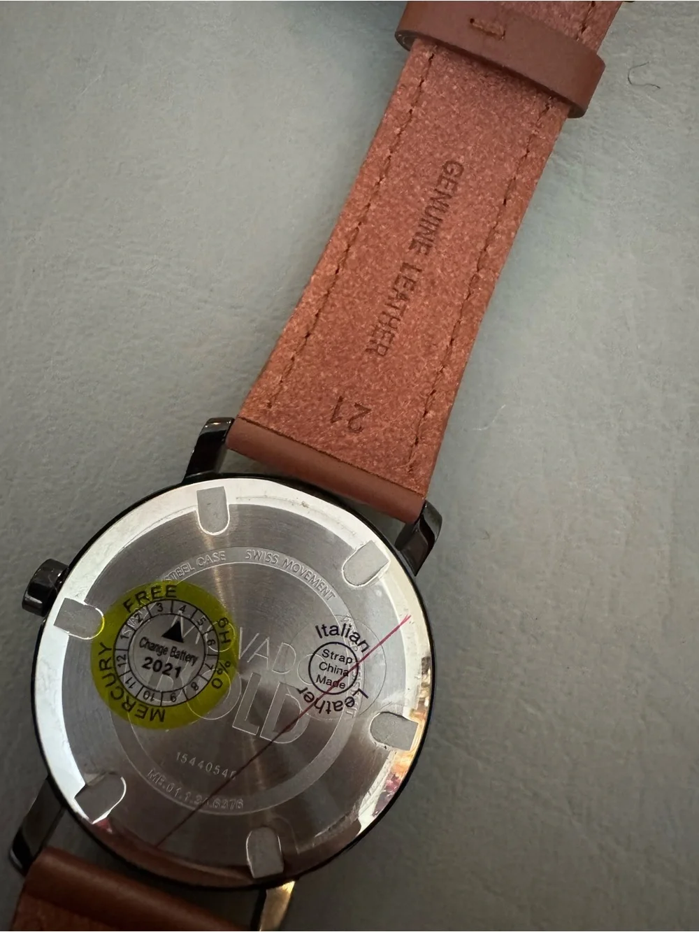 New Movado Men’s Bold Face Watch